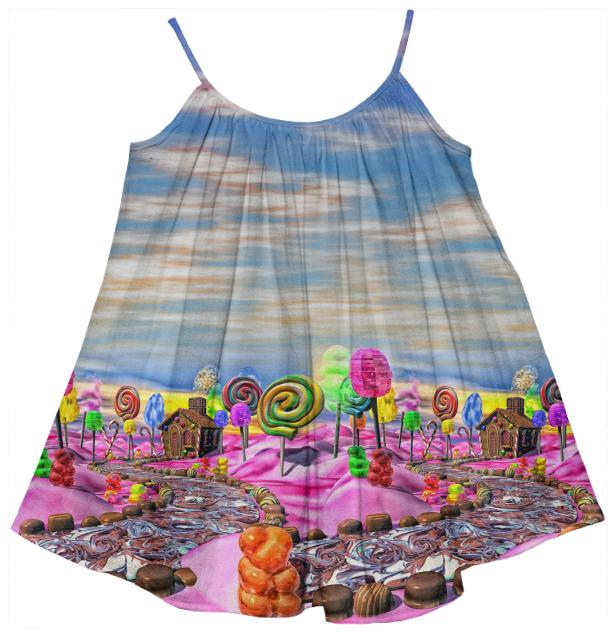 Pink Candyland Landscape Kid s Tent Dress Passcode 7KCQOKVUK1
