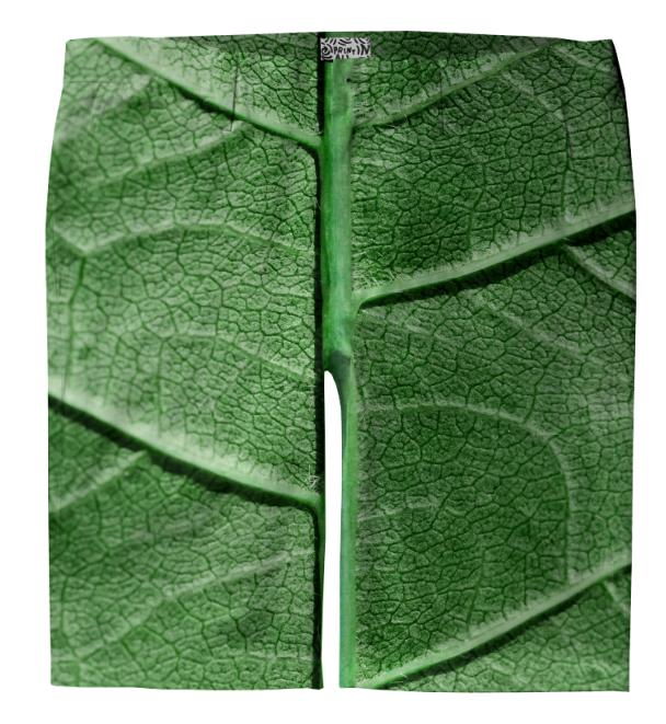 Veined Green Leaf Trouser Shorts