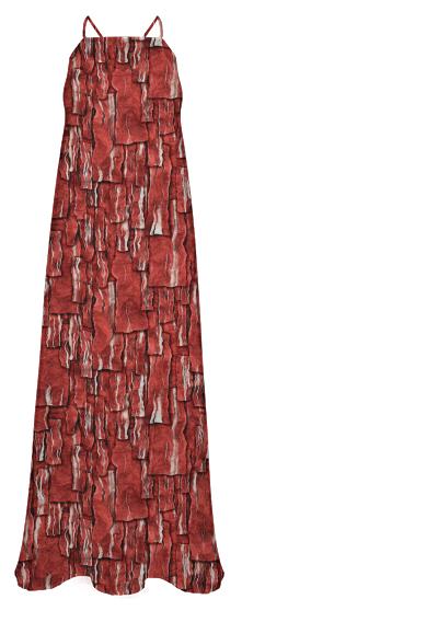 Got Meat Overlapping bacon pieces Chiffon Maxi Dress