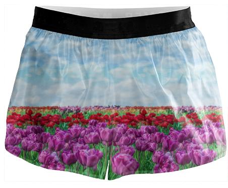 Tulip Field Running Shorts