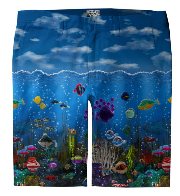 Underwater Love Trouser Shorts