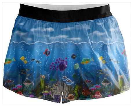 Underwater Love Running Shorts
