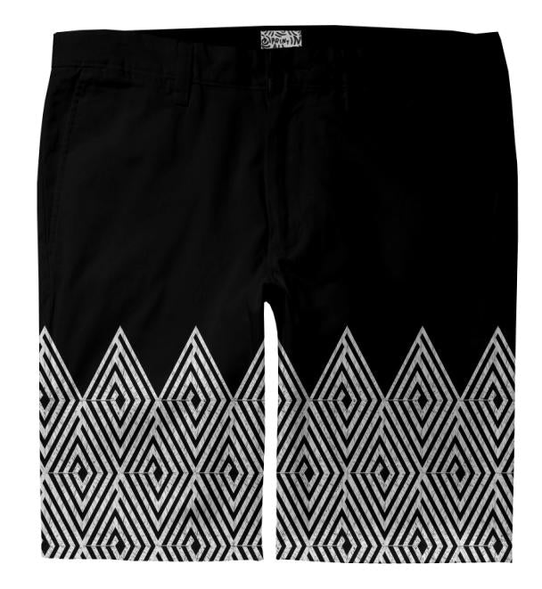 Zigzag Tribal pattern Trouser Shorts