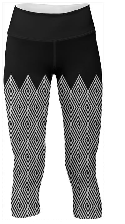 Zigzag Tribal pattern Yoga Pants