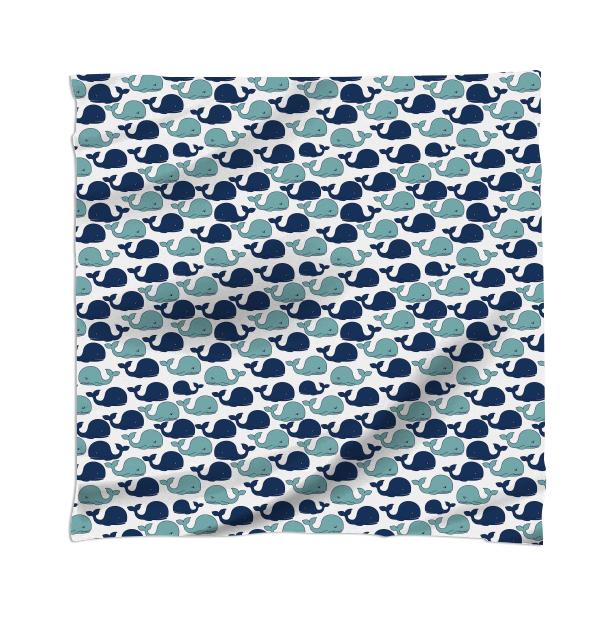 Sea of Blue Whales Scarf