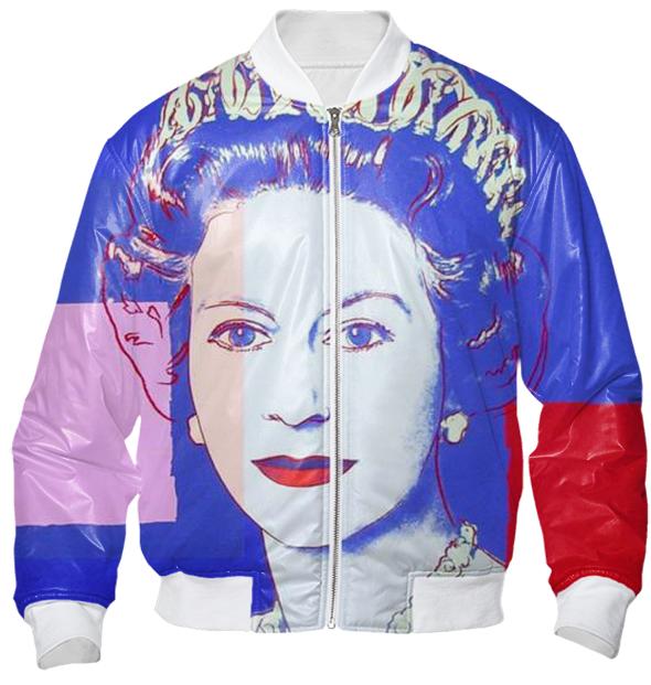 Queen Elizabeth Pop Art Andy Warhol Bomber Jacket