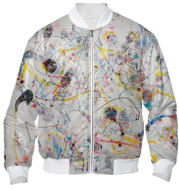 Michael Allen Contemporary Art Bomber Jacket