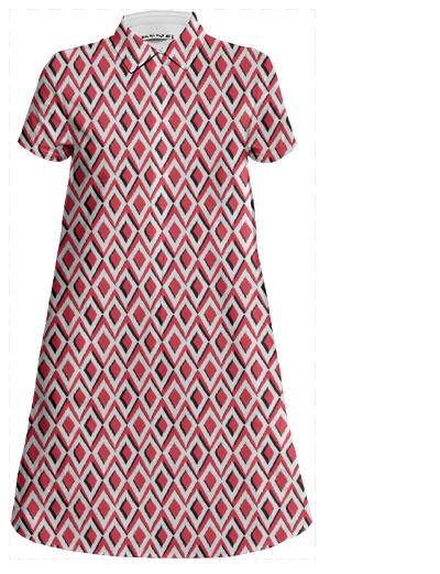 Diamondback Mini Shirt Dress
