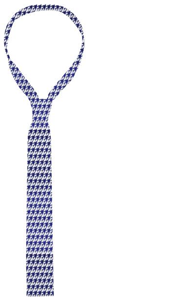 Blue Sparrowstooth Cotton Tie