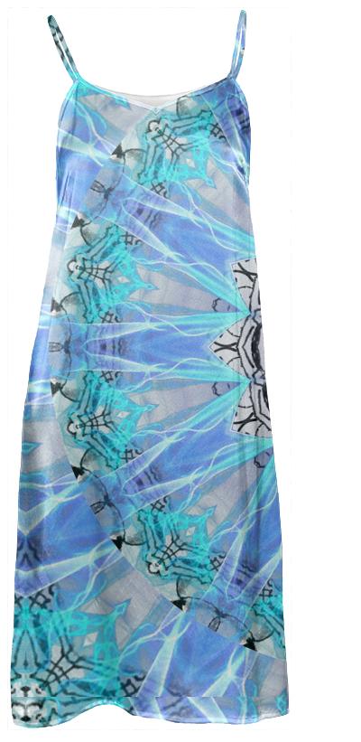 Sapphire Ice Flame Light Bright Crystal Wheel