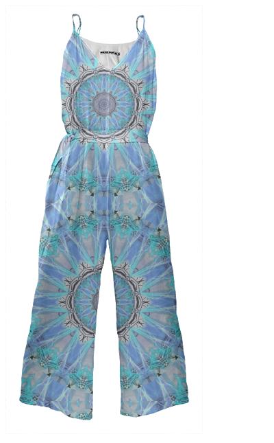 Sapphire Ice Flame Light Bright Crystal Wheel