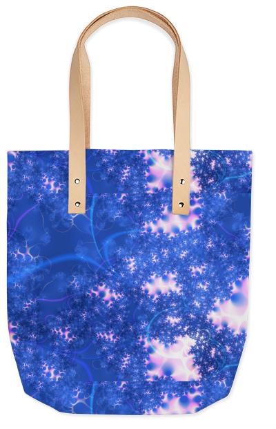 Blue Pink Delicate Abstract Cosmic Growth Osmosis