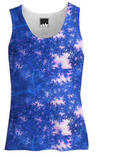 Blue Pink Delicate Abstract Cosmic Growth Osmosis