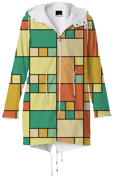 Modern block pattern muted summer
