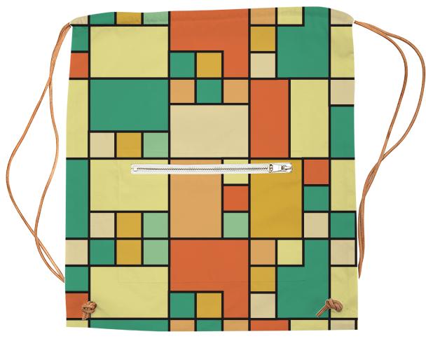 Modern block pattern muted summer