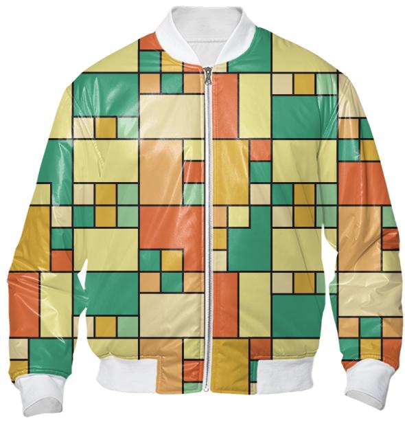 Modern block pattern muted summer
