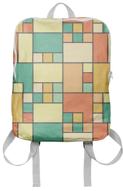 Modern block pattern muted summer