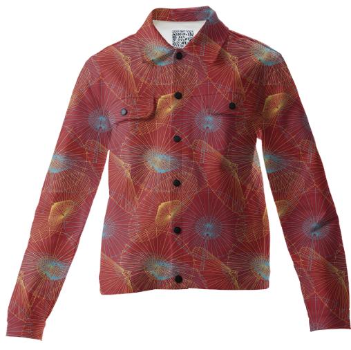 Oriental Inspired Umbrella Print
