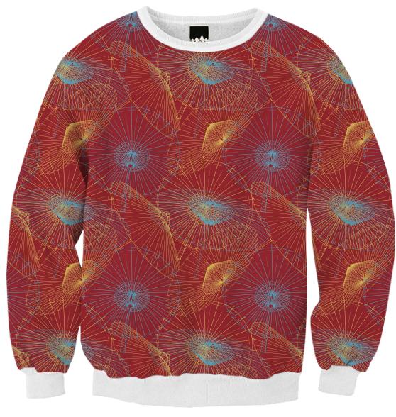 Oriental Inspired Umbrella Print