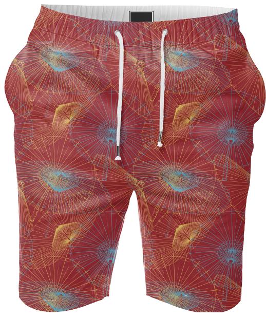 Oriental Inspired Umbrella Print