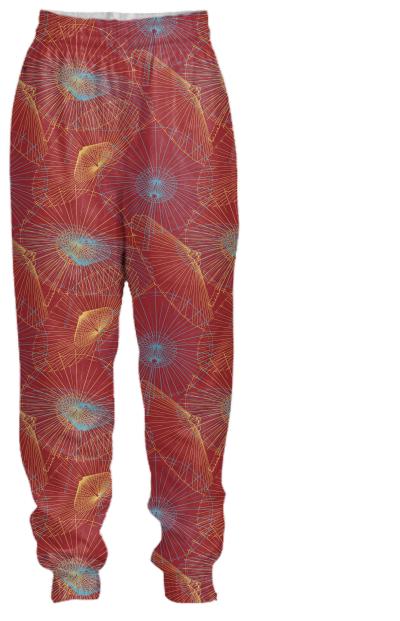 Oriental Inspired Umbrella Print