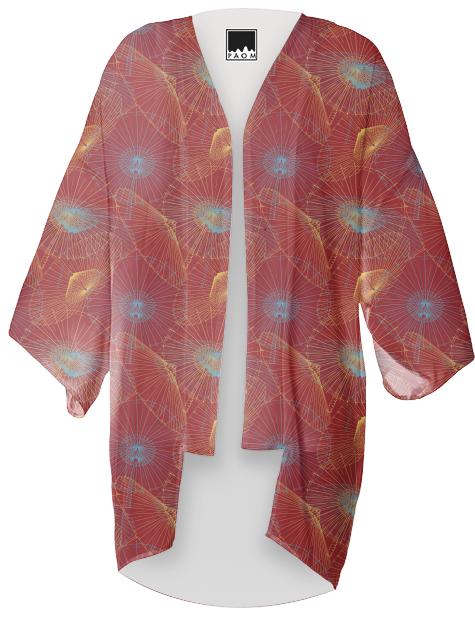 Oriental Inspired Umbrella Print