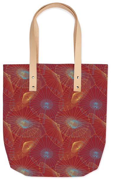 Oriental Inspired Umbrella Print