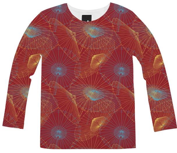 Oriental Inspired Umbrella Print