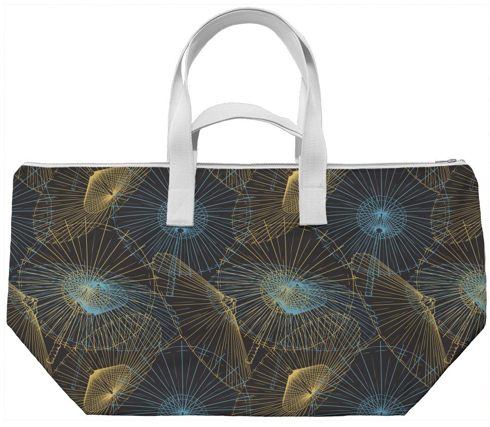 Oriental Umbrella Print BK