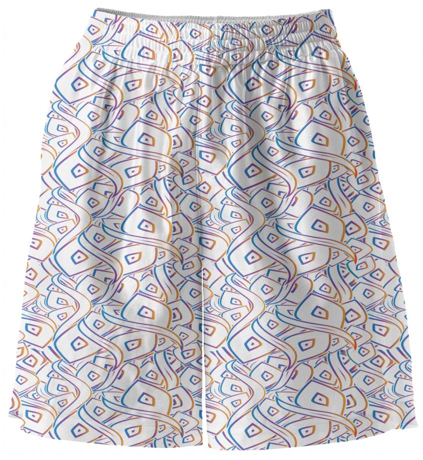 Multi color abstract leaves