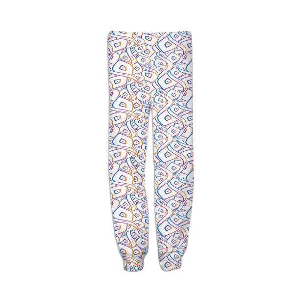 Multi color abstract leaves