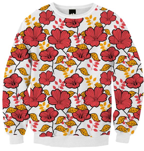 Stylish large print designer floral