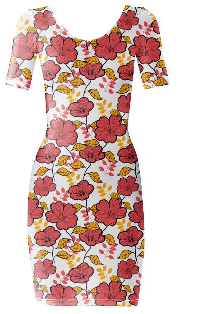 Stylish large print designer floral