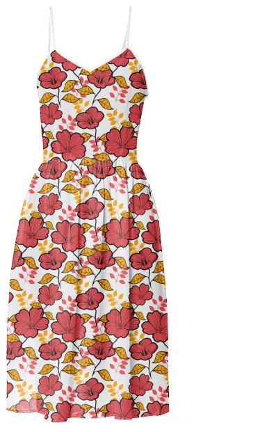 Stylish large print designer floral