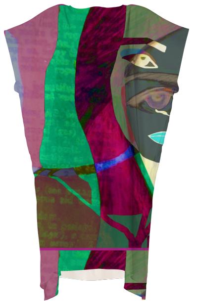 Collage Print Flow Dress