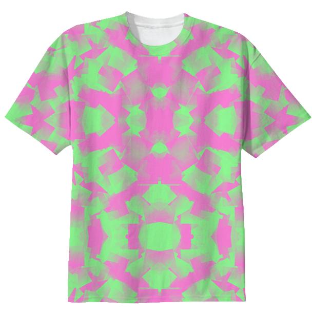 Pink and Green Fractal Cubes