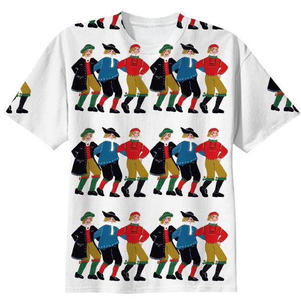 Six men Dancing T shirt