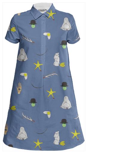 Surrealism Shirt Dress