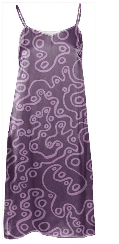 Purple Bubble Slip Dress