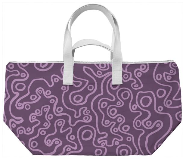 Purple Bubble Weekend Bag