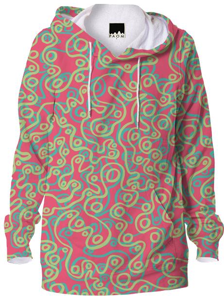 Neon Bubble Pullover Hoodie