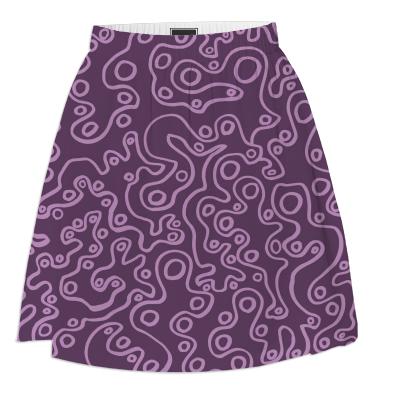 Purple Bubble Summer Skirt
