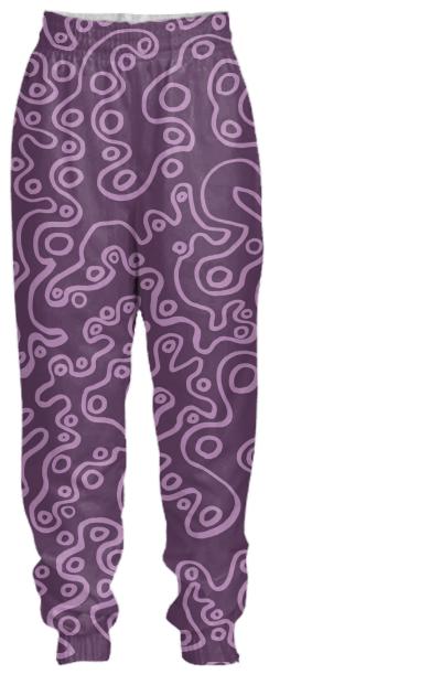 Purple Bubble Tracksuit Pants