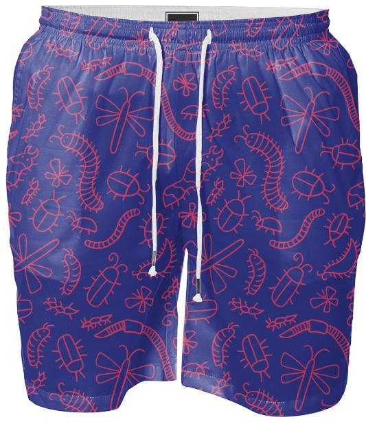 Purple Bug Swim Shorts