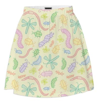 Pastel Bug Summer Skirt