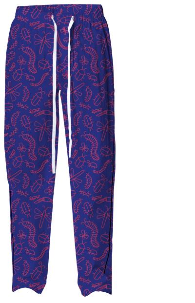 Purple Bug Pajama Pants