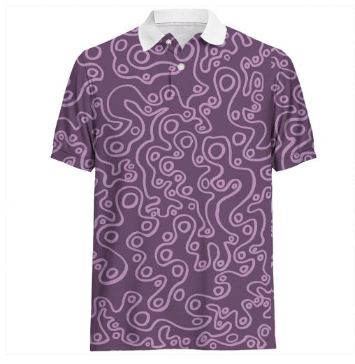Purple Bubble Polo Shirt
