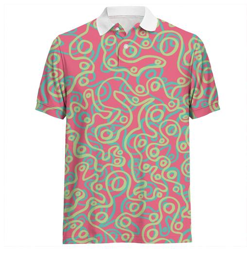 Neon Bubble Polo Shirt