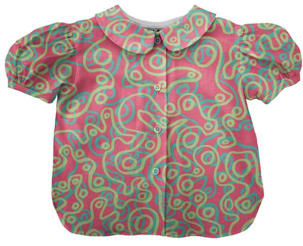 Neon Bubble Kids Blouse