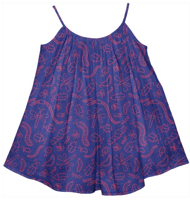 Purple Bug Kids Tent Dress